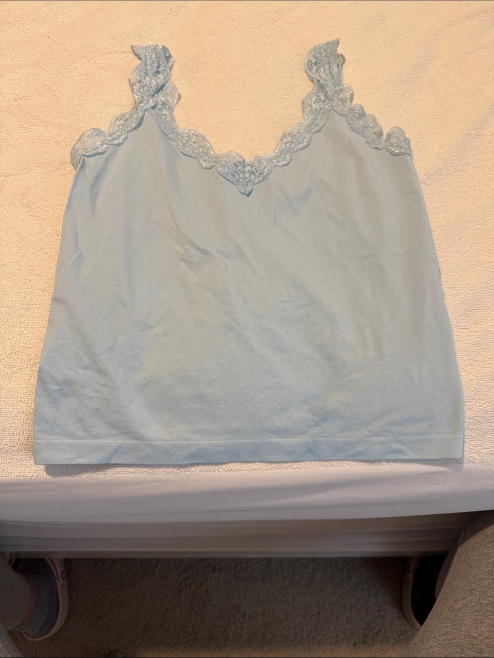 wild fable Light Blue Lace-Trim Camisole